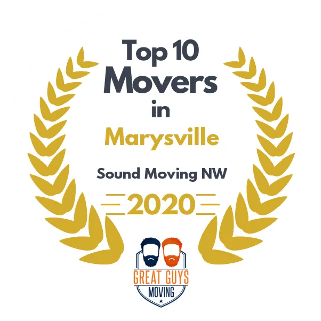 Top 10 Movers in Everett, WA 2020 award