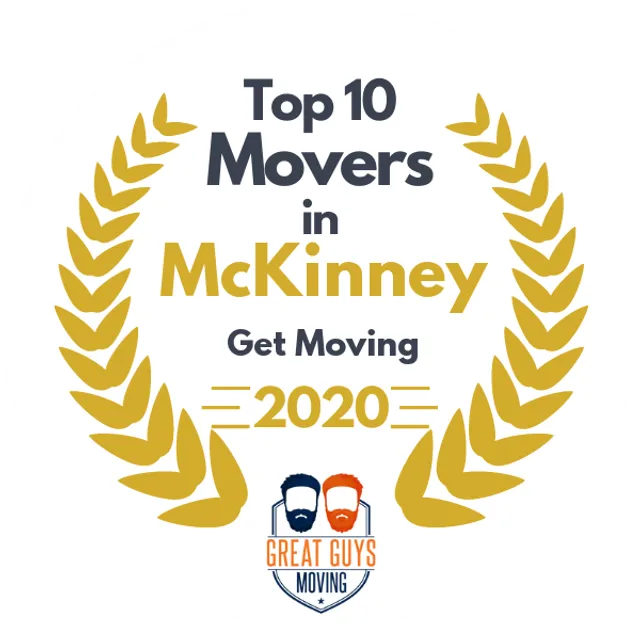 Top 10 Movers in Plano, TX 2020 award