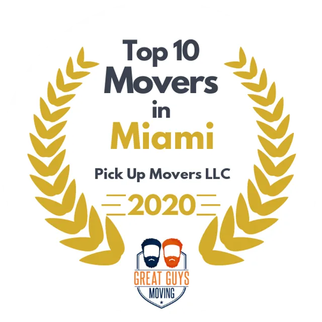 Top 10 Movers in Miami, FL 2020 award