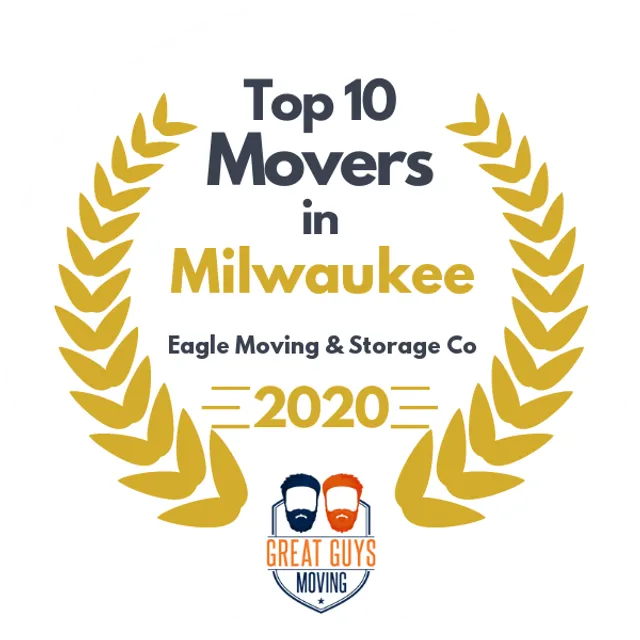 Top 10 Movers in Milwaukee, WI 2020 award