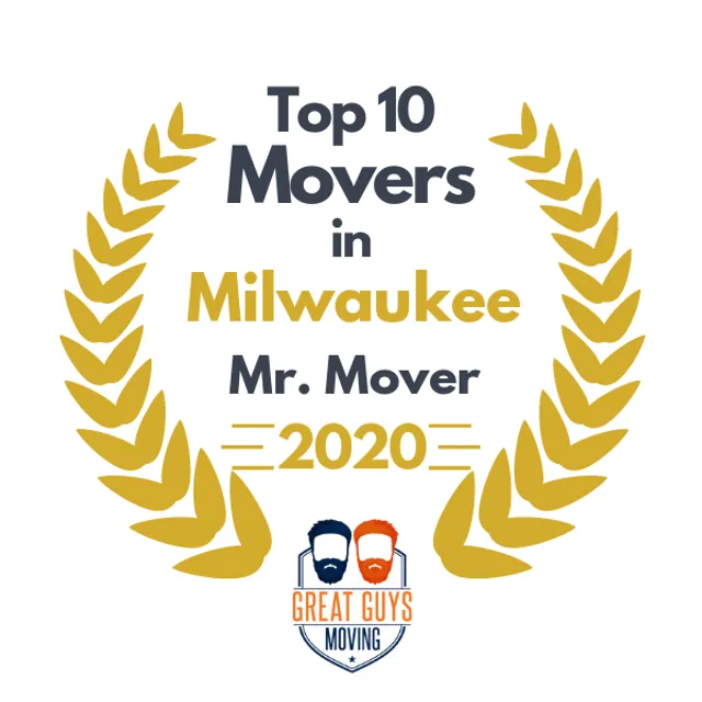 Top 10 Movers in Milwaukee, WI 2020 award