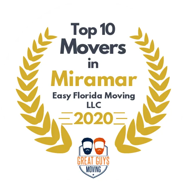 Top 10 Movers in Miami, FL 2020 award