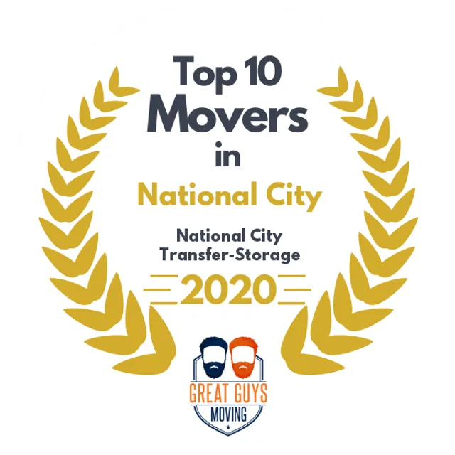 Top 10 Movers in Chula Vista, CA 2020 award