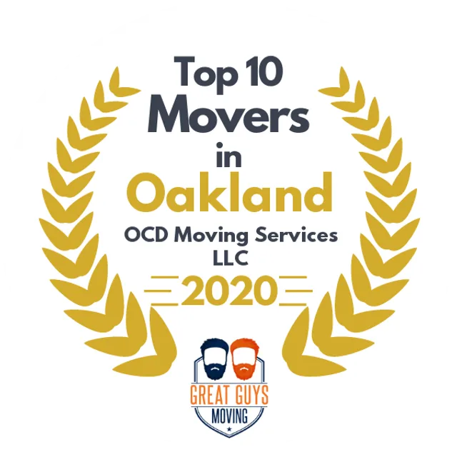 Top 10 Movers in San Francisco, CA 2020 award