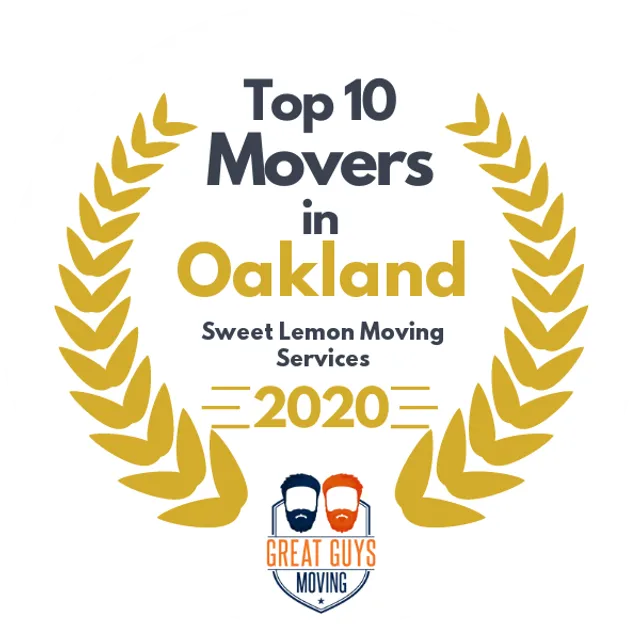 Top 10 Movers in San Jose, CA 2020 award