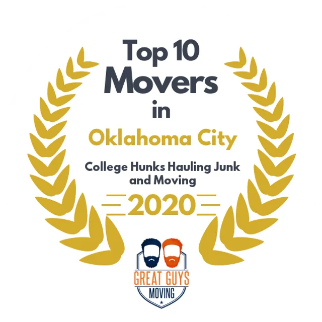 Top 10 Movers in Oklahoma City, OK 2020 award