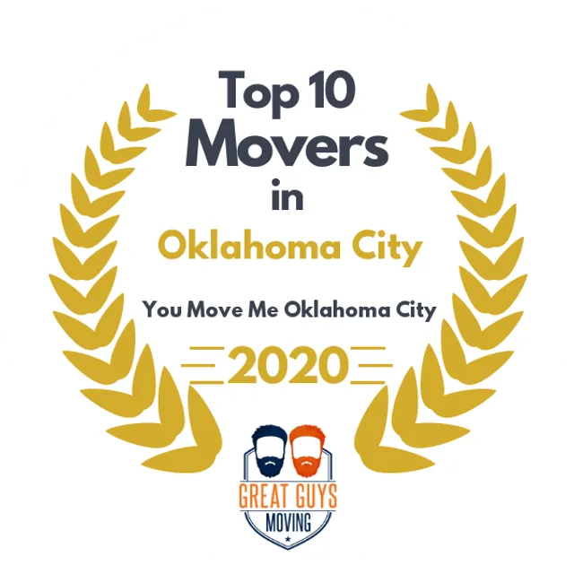 Top 10 Movers in Oklahoma City, OK 2020 award