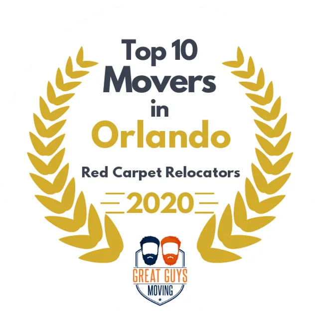 Top 10 Movers in Orlando, FL 2020 award