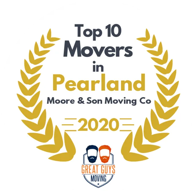 Top 10 Movers in Pasadena, TX 2020 award