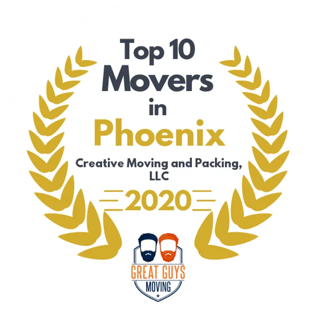 Top 10 Movers in Phoenix, AZ 2020 award