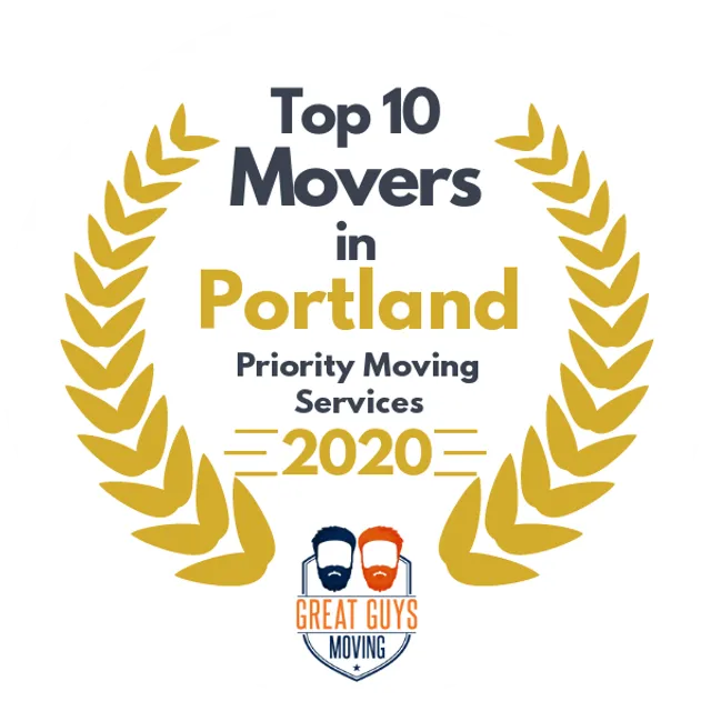 Top 10 Movers in Portland, OR 2020 award