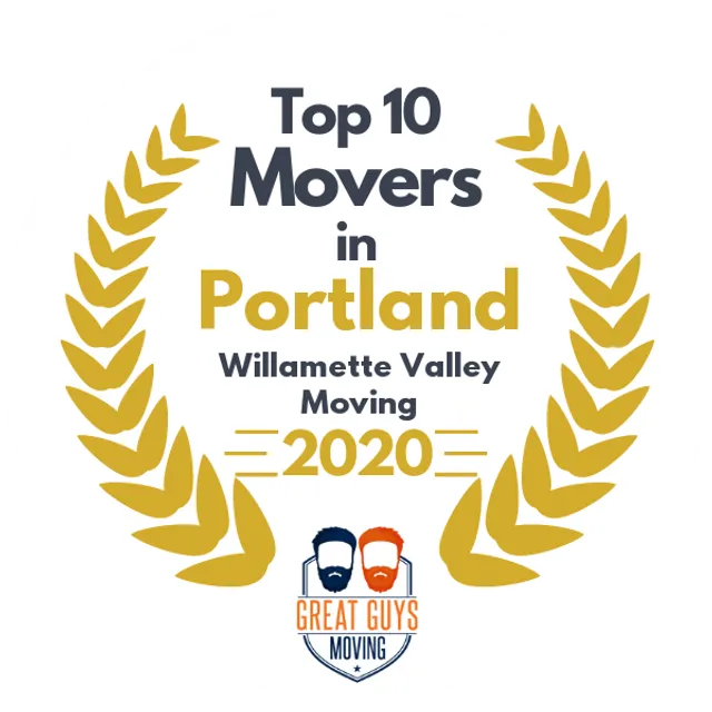 Top 10 Movers in Portland, OR 2020 award