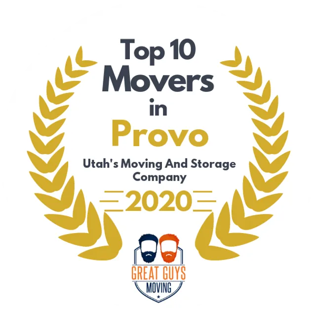 Top 10 Movers in Salt Lake City, UT 2020 award