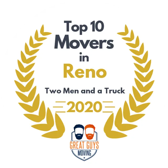 Top 10 Movers in Reno, NV 2020 award