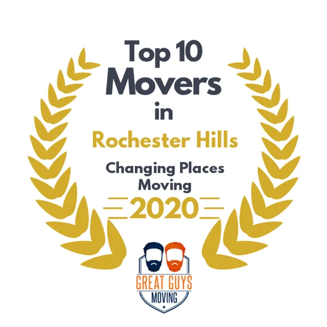 Top 10 Movers in Detroit, MI 2020 award