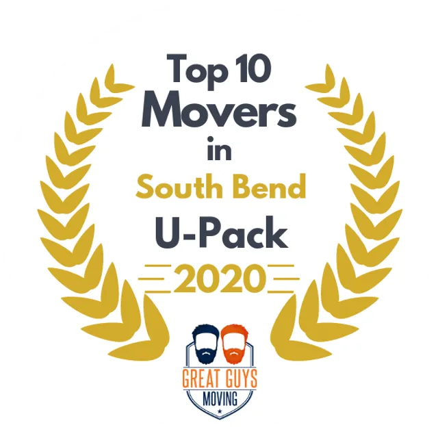 Top 10 Movers in South Bend, IN 2020 award