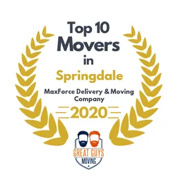 top 10 ranked movers in springdale 2020 maxforce delivery moving company image