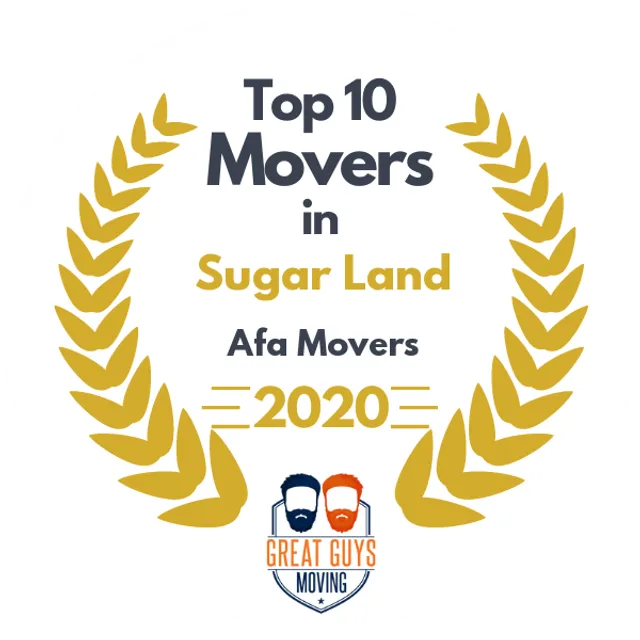 Top 10 Movers in Pasadena, TX 2020 award