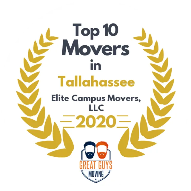 Top 10 Movers in Tallahassee, FL 2020 award