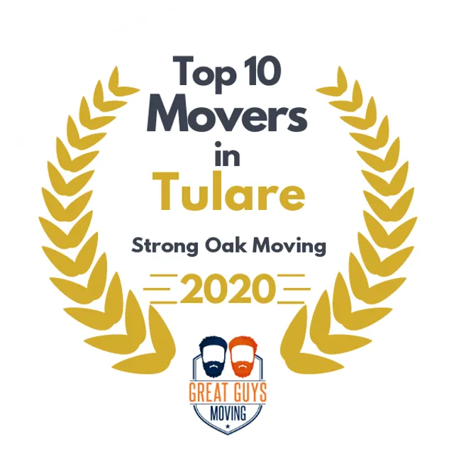 Top 10 Movers in Fresno, CA 2020 award