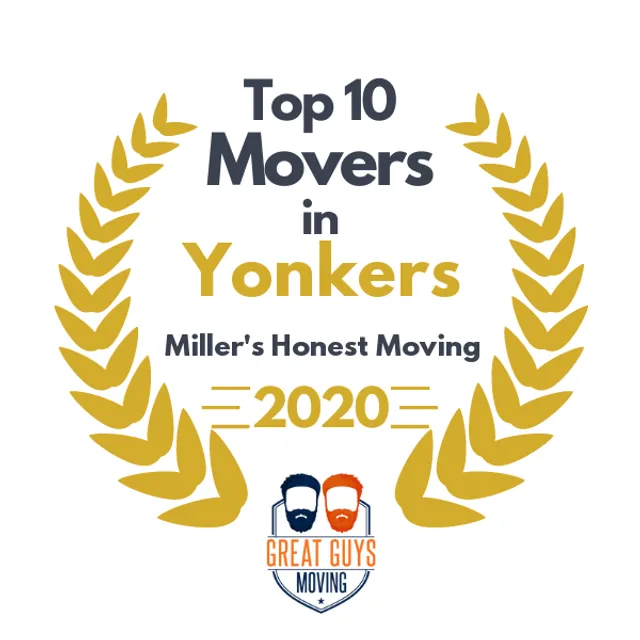 Top 10 Movers in Yonkers, NY 2020 award