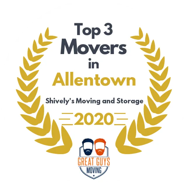 Top 3 Movers in Allentown, PA 2020 award