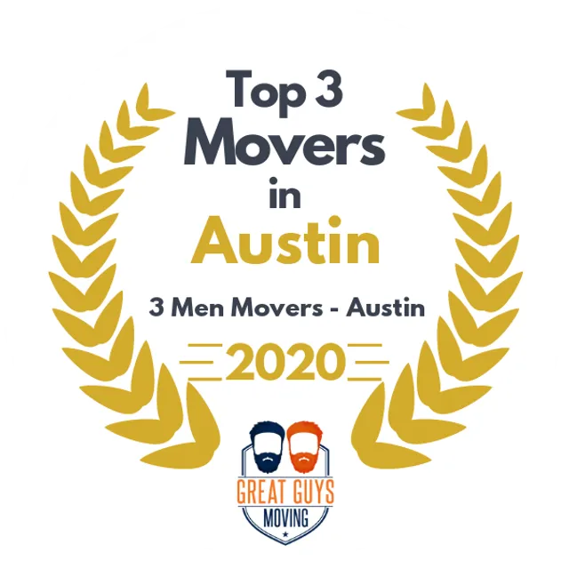 Top 3 Movers in Austin, TX 2020 award