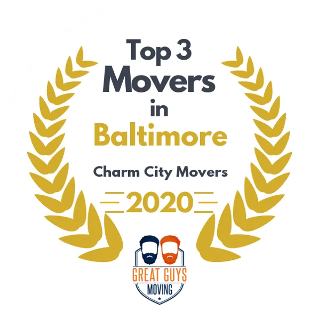 Top 3 Movers in Baltimore, MD 2020 award