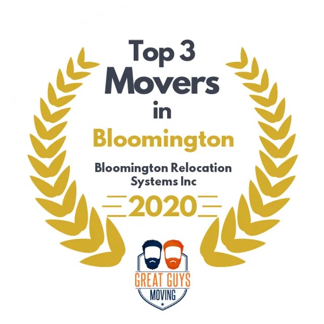 Top 3 Movers in Bloomington, IL 2020 award