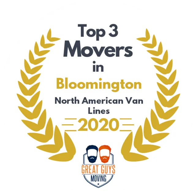 Top 3 Movers in Bloomington, IL 2020 award