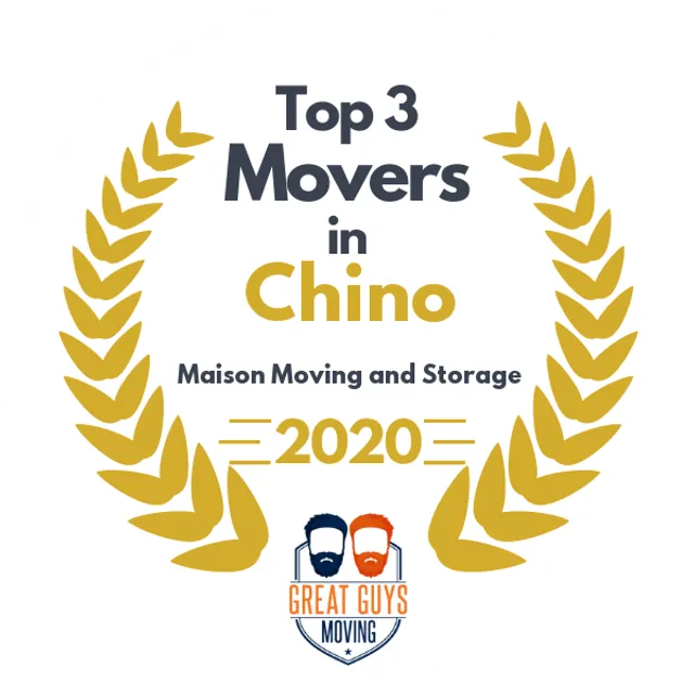 Top 3 Movers in Ontario, CA 2020 award