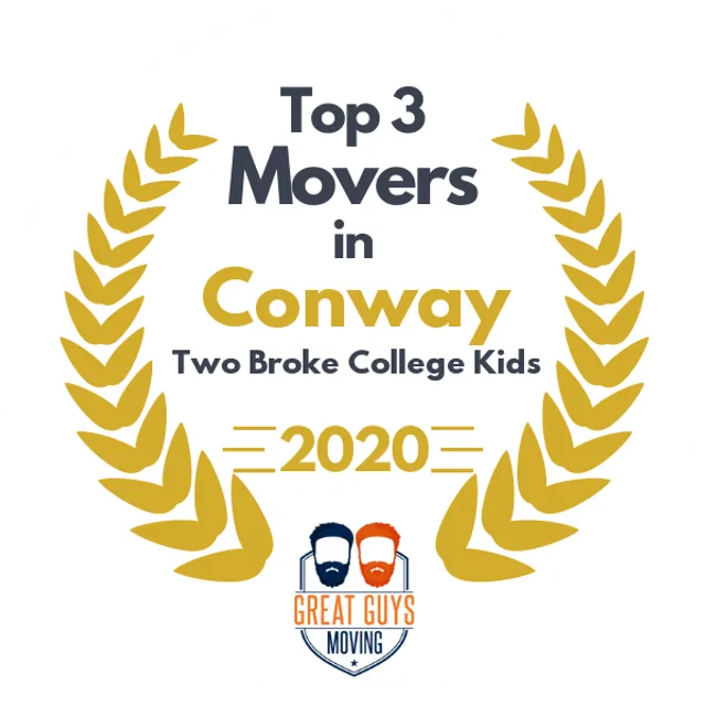 Top 3 Movers in Little Rock, AR 2020 award