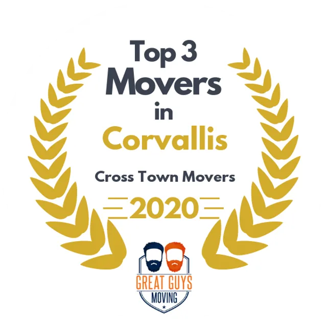 Top 3 Movers in Corvallis, OR 2020 award