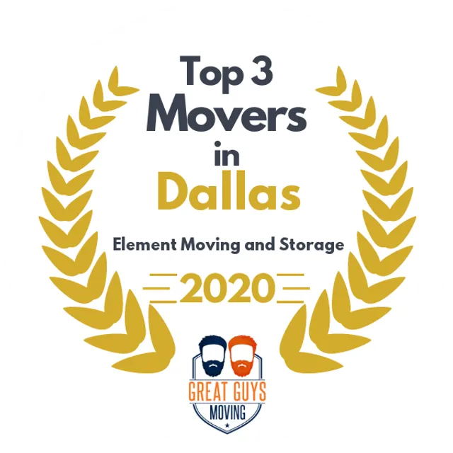 Top 3 Movers in Dallas, TX 2020 award