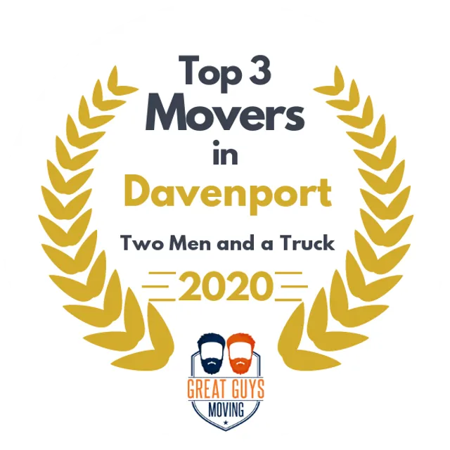 Top 3 Movers in Davenport, IA 2020 award