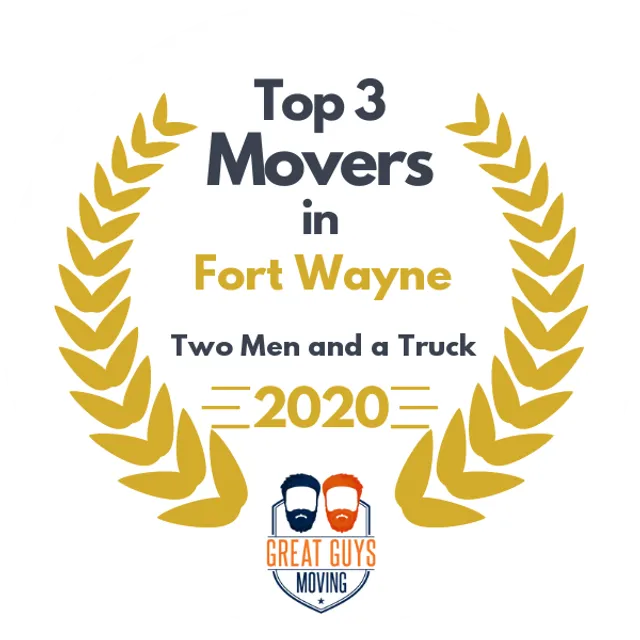 Top 3 Movers in Fort Wayne, IN 2020 award