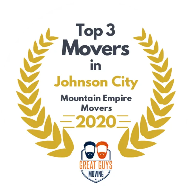 Top 3 Movers in Johnson City, TN 2020 award