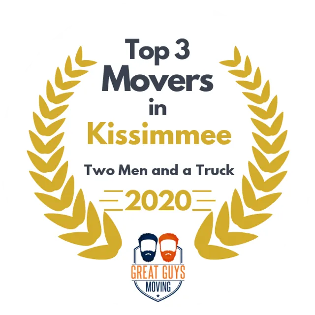 Top 3 Movers in Kissimmee, FL 2020 award