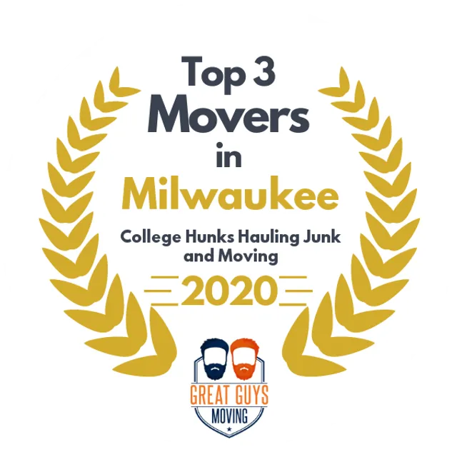 Top 3 Movers in Milwaukee, WI 2020 award