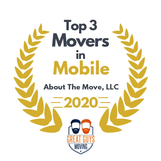 Top 3 Movers in Mobile, AL 2020 award