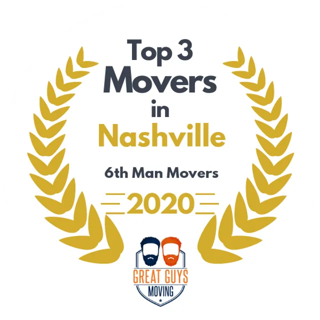 Top 3 Movers in Nashville, TN 2020 award