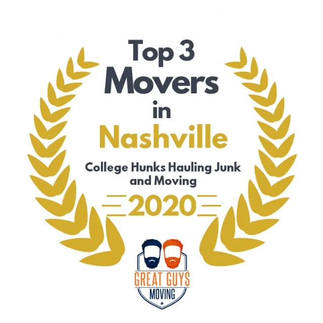 Top 3 Movers in Nashville, TN 2020 award