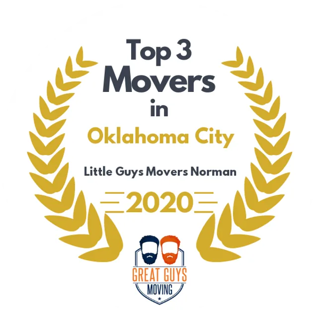 Top 3 Movers in Oklahoma City, OK 2020 award