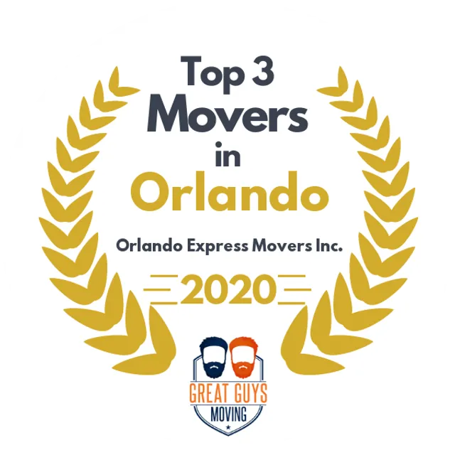 Top 3 Movers in Orlando, FL 2020 award