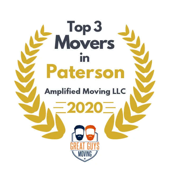 Top 3 Movers in Paterson, NJ 2020 award