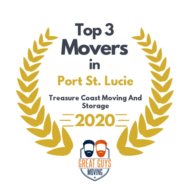 Top 3 Movers in Port St. Lucie, FL 2020 award