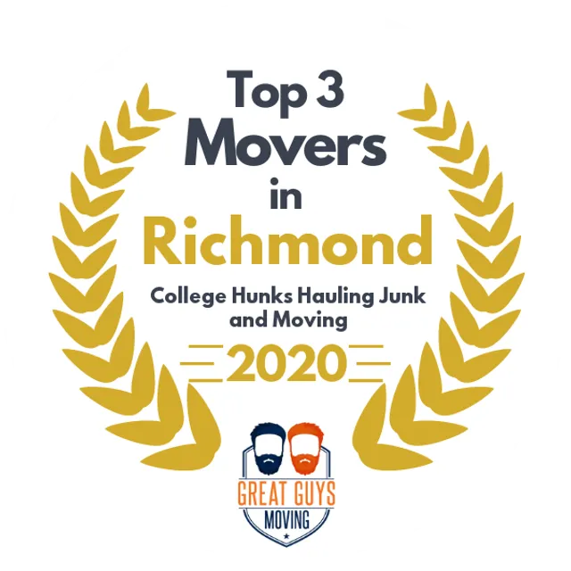 Top 3 Movers in Richmond, VA 2020 award