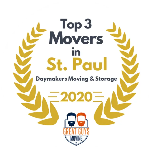 Top 3 Movers in St. Paul, MN 2020 award