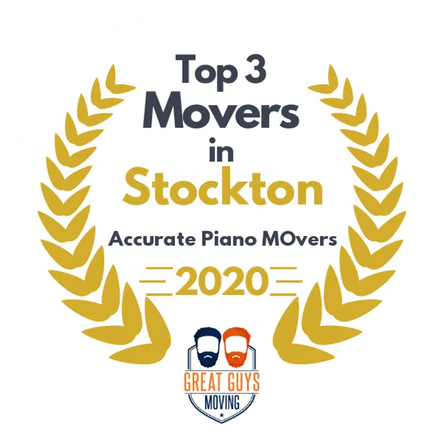 Top 3 Movers in Stockton, CA 2020 award