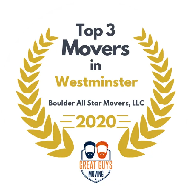 Top 3 Movers in Aurora, CO 2020 award